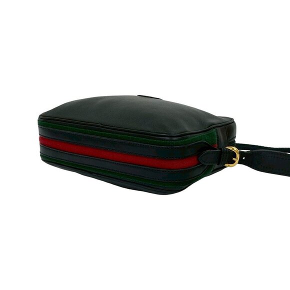 GUCCI Black Leather Shoulder Bag - Picture 8 of 10